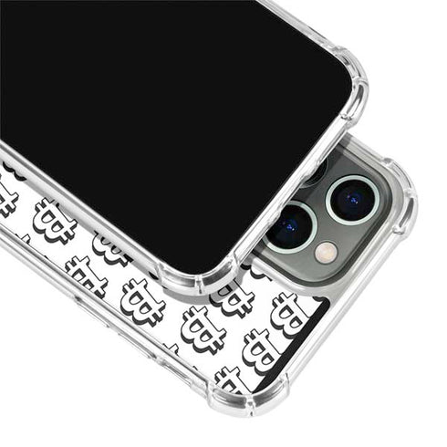 Bitcoin Pattern iPhone 14 Pro Clear Case